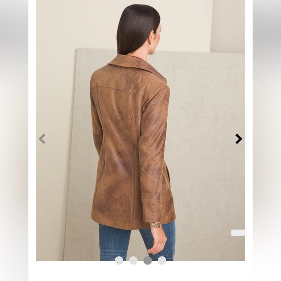 NWT Chicos Faux Leather Jacket - Picture 2 of 8